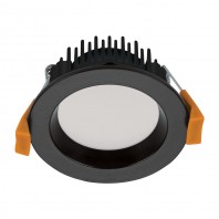 Domus-DECO-8 Round 8W Dimmable LED Downlight-Trio Tricolour-White / Matt Black / Aluminium Frame